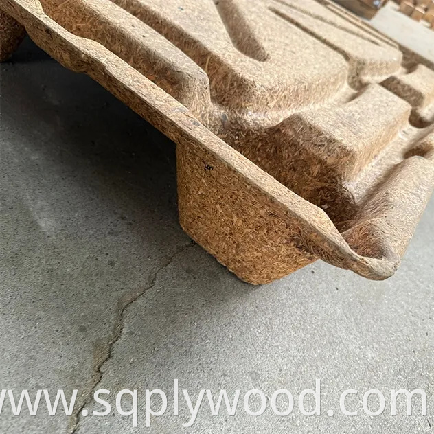 Versatile Compressed Wood Pallet Ideal for Forklift Use and Storage